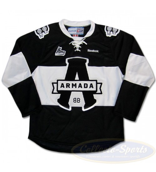 Custom QMJHL Blainville Boisbriand Armada Hockey jersey Road Black